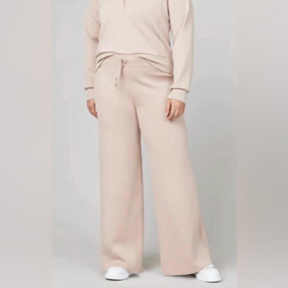 NWT Spanx AirEssentials Wide Leg Pant In Lunar 1X Petite